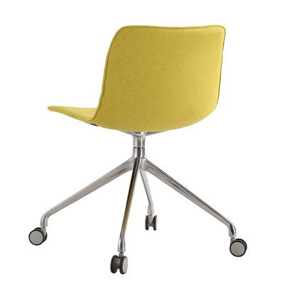 Fashion Cool Chairs For Living Room , Upholstered Dining Chairs With Stainless Steel Swivel Leg
