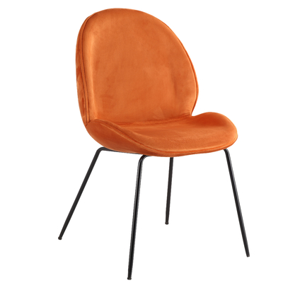 Elegancki kolor pomarańczowy Gubi Beetle Chair / Home Fabric Krzesła do jadalni